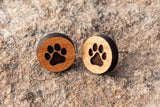 Cute Dog Paw and Heart Earrings